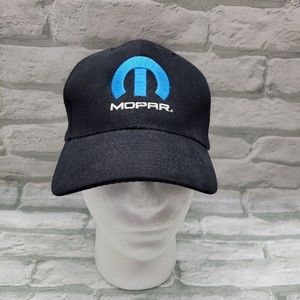 Mopar Hat Corduroy Strapback Cap Black Embroidered Dodge Hemi SRT